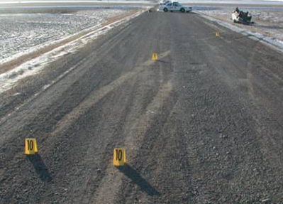 Single-vehicle rollover collision